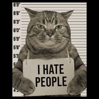 I Hate People Funny Jail Cat Sweatshirt