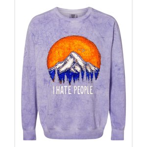 I Hate People Colorblast Crewneck Sweatshirt