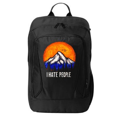 I Hate People City Backpack