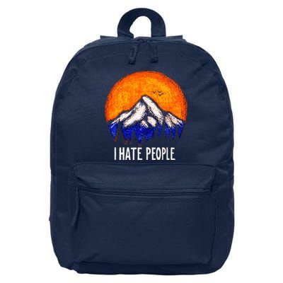 I Hate People 16 in Basic Backpack