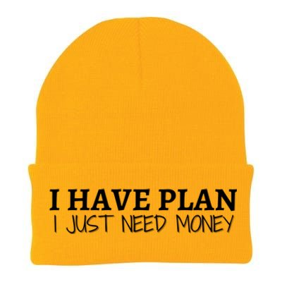 I Have Plan I Just Need Money Funny Gamer Rdr2 Funny Gift Knit Cap Winter Beanie