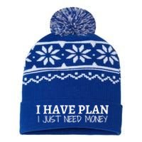 I Have Plan I Just Need Money Funny Gamer Rdr2 Funny Gift USA-Made Snowflake Beanie