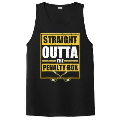 Ice. Hockey Player Gift Straight Outta The Penalty Box  PosiCharge Competitor Tank