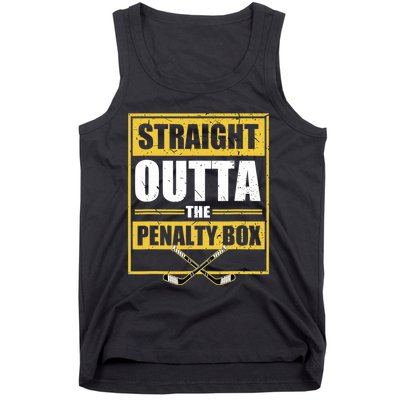 Ice. Hockey Player Gift Straight Outta The Penalty Box  Tank Top