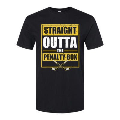 Ice. Hockey Player Gift Straight Outta The Penalty Box  Softstyle CVC T-Shirt