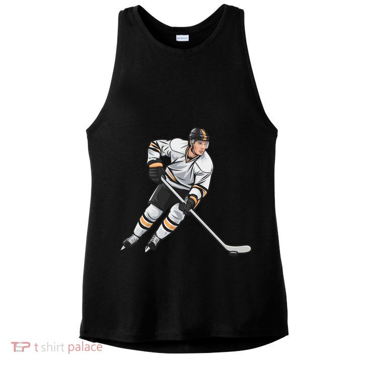 Ice Hockey Player Game Day Gift Dults Cute Gift Ladies PosiCharge Tri-Blend Wicking Tank