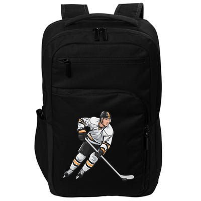 Ice Hockey Player Game Day Gift Dults Cute Gift Impact Tech Backpack