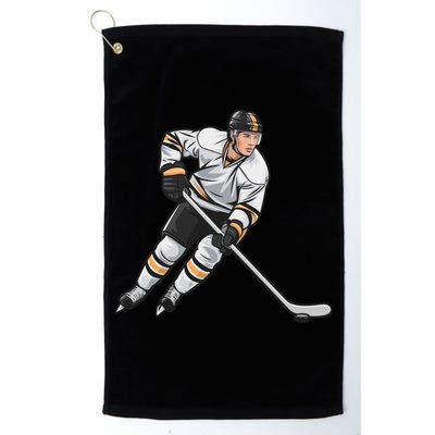 Ice Hockey Player Game Day Gift Dults Cute Gift Golf Towel
