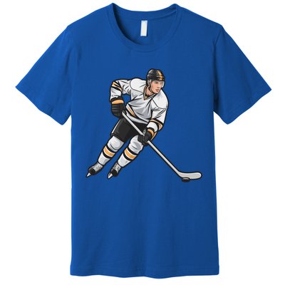 Ice Hockey Player Game Day Gift Dults Cute Gift Premium T-Shirt