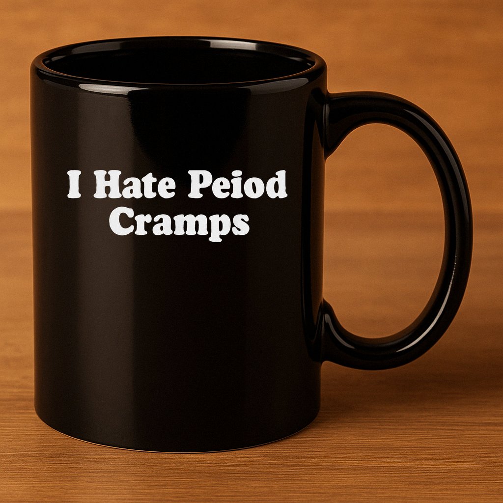 I Hate Period Cramps Feminine 11oz C Handle Ceramic Mug