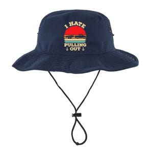 I Hate Pulling Out Retro Boating Boat Captain Legacy Cool Fit Booney Bucket Hat