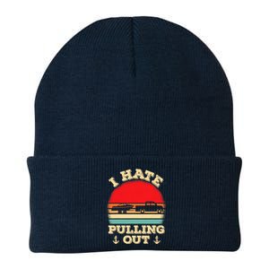 I Hate Pulling Out Retro Boating Boat Captain Knit Cap Winter Beanie