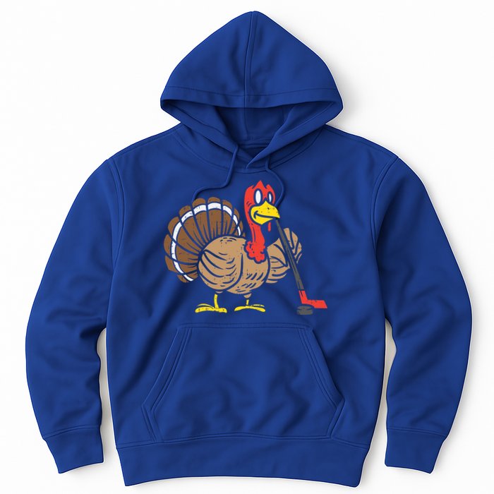 Ice Hockey Player Turkey Day Funny Thanksgiving Sport Gift Hoodie