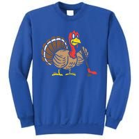 Ice Hockey Player Turkey Day Funny Thanksgiving Sport Gift Sweatshirt