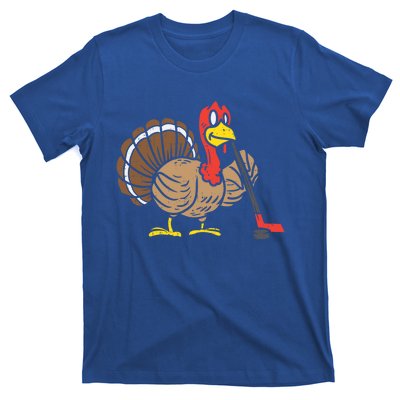 Ice Hockey Player Turkey Day Funny Thanksgiving Sport Gift T-Shirt