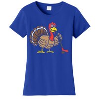 Ice Hockey Player Turkey Day Funny Thanksgiving Sport Gift Women's T-Shirt