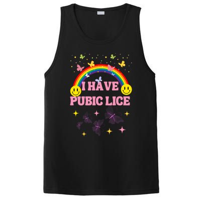 I Have Pubic Lice Funny Retro Offensive Inappropriate Meme PosiCharge Competitor Tank