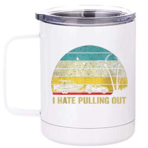 I Hate Pulling Out Retro Boating Boat Captain 12 oz Stainless Steel Tumbler Cup