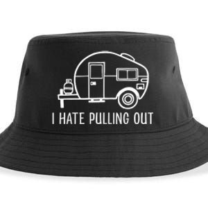 I Hate Pulling Out Boating Boat Captain Sustainable Bucket Hat