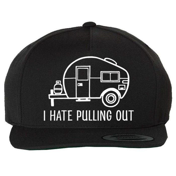 I Hate Pulling Out Boating Boat Captain Wool Snapback Cap