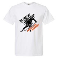 Ice Hockey Players Walk On Water Cool Gift Superpower Gift Garment-Dyed Heavyweight T-Shirt