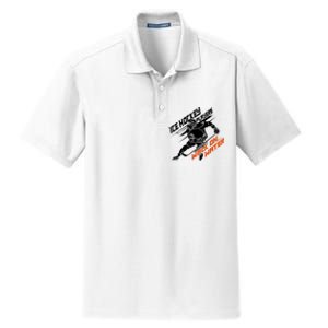 Ice Hockey Players Walk On Water Cool Gift Superpower Gift Dry Zone Grid Polo