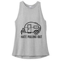 I Hate Pulling Out Boating Boat Captain Ladies PosiCharge Tri-Blend Wicking Tank