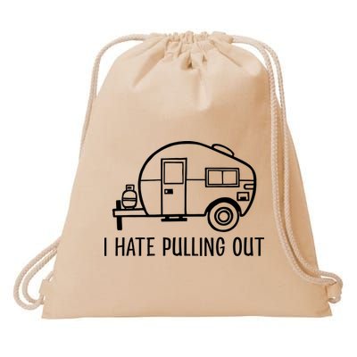 I Hate Pulling Out Boating Boat Captain Drawstring Bag