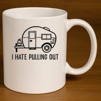 I Hate Pulling Out Boating Boat Captain 11oz C Handle Ceramic Mug