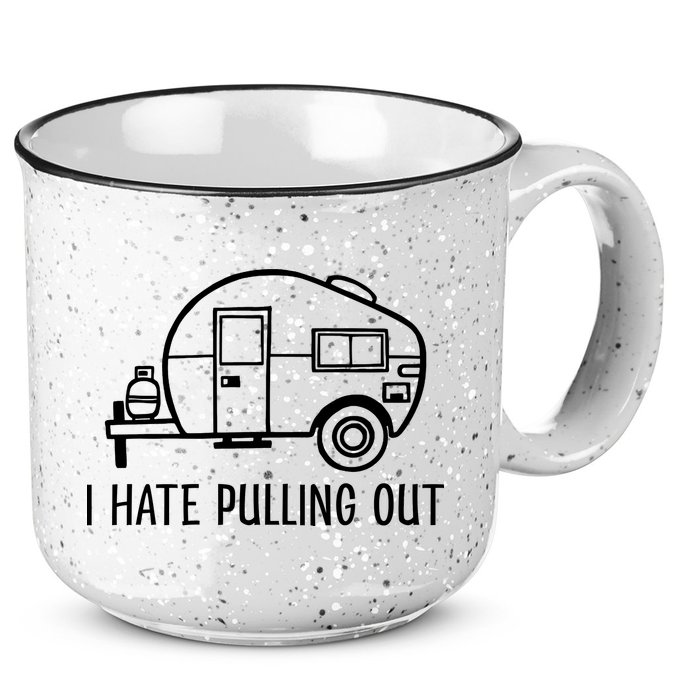 I Hate Pulling Out Boating Boat Captain 15oz Campfire Ceramic Mug