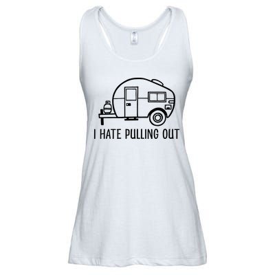 I Hate Pulling Out Boating Boat Captain Ladies Essential Flowy Tank