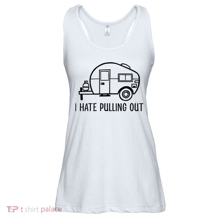 I Hate Pulling Out Boating Boat Captain Ladies Essential Flowy Tank