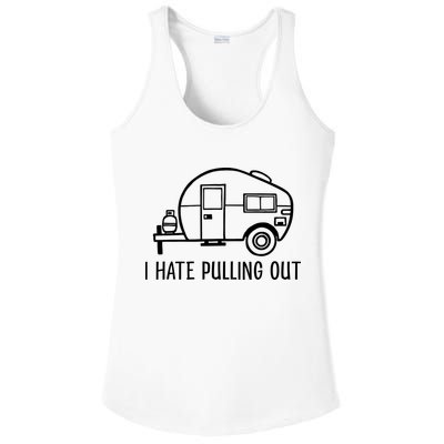 I Hate Pulling Out Boating Boat Captain Ladies PosiCharge Competitor Racerback Tank