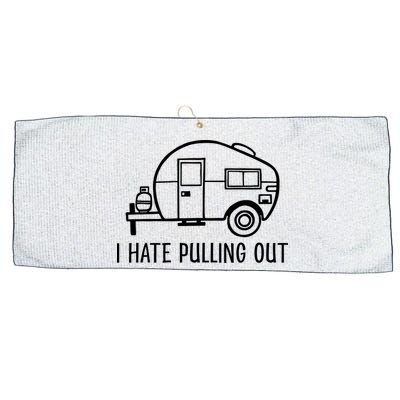 I Hate Pulling Out Boating Boat Captain Large Microfiber Waffle Golf Towel
