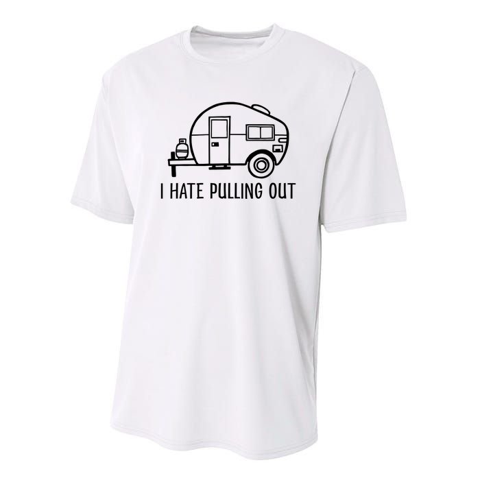 I Hate Pulling Out Boating Boat Captain Performance Sprint T-Shirt