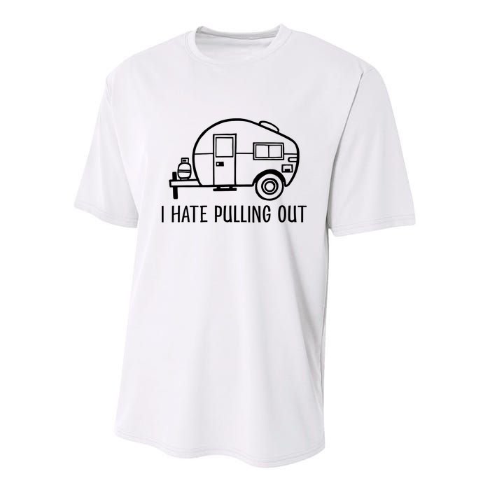 I Hate Pulling Out Boating Boat Captain Youth Performance Sprint T-Shirt