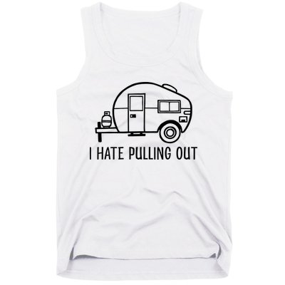 I Hate Pulling Out Boating Boat Captain Tank Top