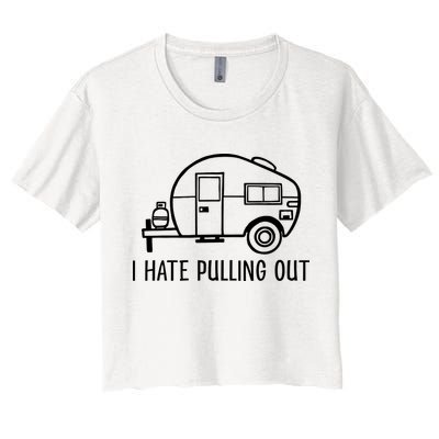 I Hate Pulling Out Boating Boat Captain Crop Top