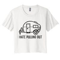 I Hate Pulling Out Boating Boat Captain Crop Top