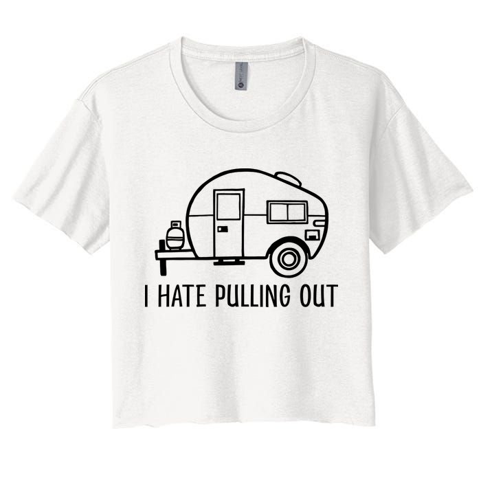 I Hate Pulling Out Boating Boat Captain Crop Top