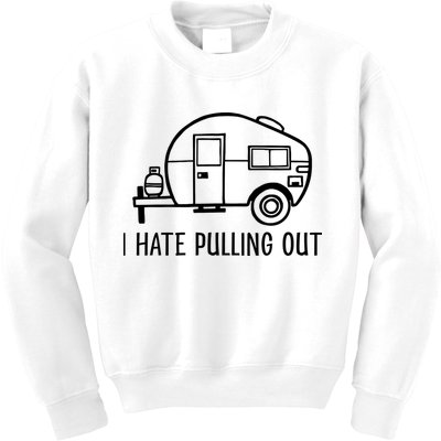 I Hate Pulling Out Boating Boat Captain Kids Sweatshirt