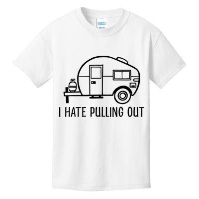 I Hate Pulling Out Boating Boat Captain Kids T-Shirt