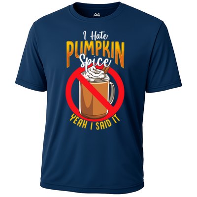 I Hate Pumpkin Spice Anti Pumpkin Spice Latte Coffee Funny Performance Shirt