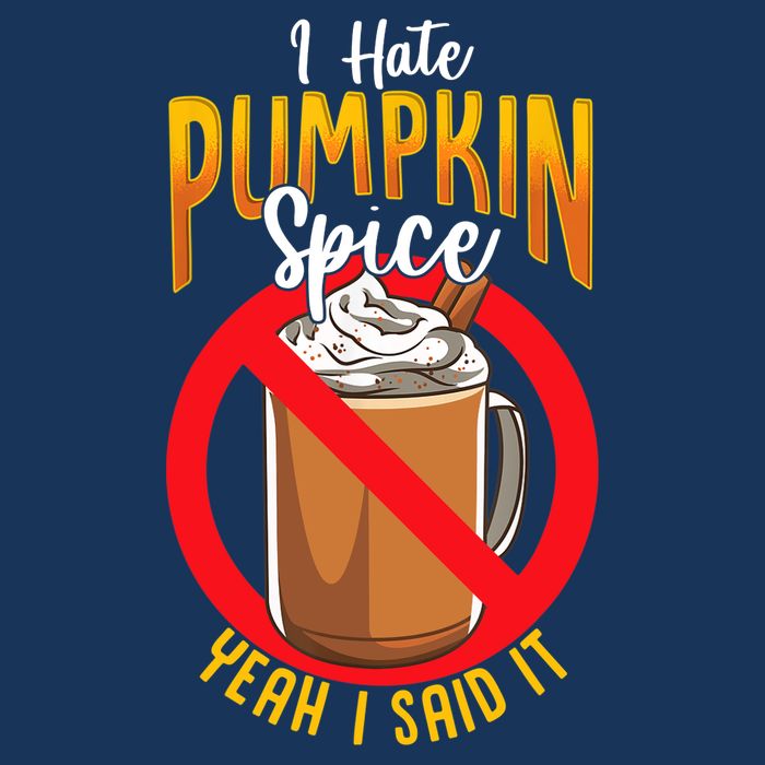 I Hate Pumpkin Spice Anti Pumpkin Spice Latte Coffee Funny Button