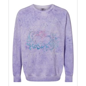 Imagine Hippie People Living Life In Peace And Love Colorblast Crewneck Sweatshirt