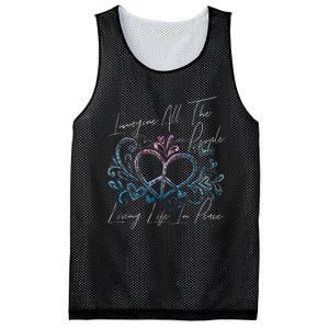 Imagine Hippie People Living Life In Peace And Love Mesh Reversible Basketball Jersey Tank