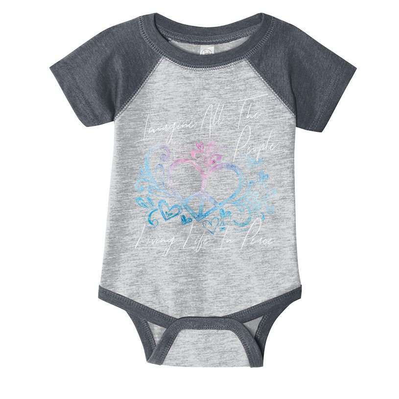 Imagine Hippie People Living Life In Peace And Love Infant Baby Jersey Bodysuit