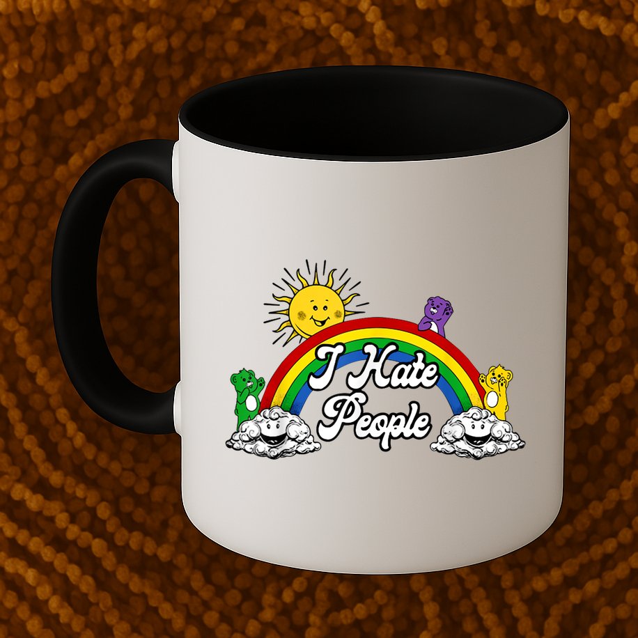 I Hate People Rainbow Printed Mug