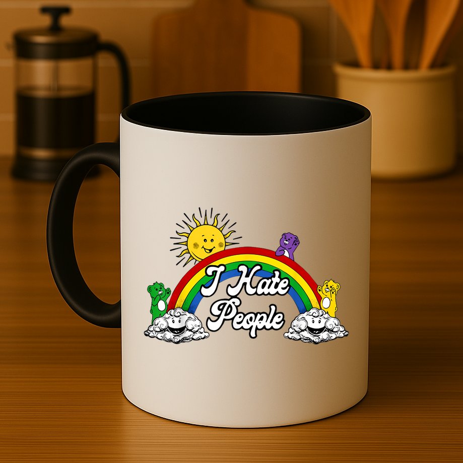 I Hate People Rainbow Printed Mug