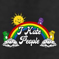 I Hate People Rainbow Printed 11oz C Handle Ceramic Mug